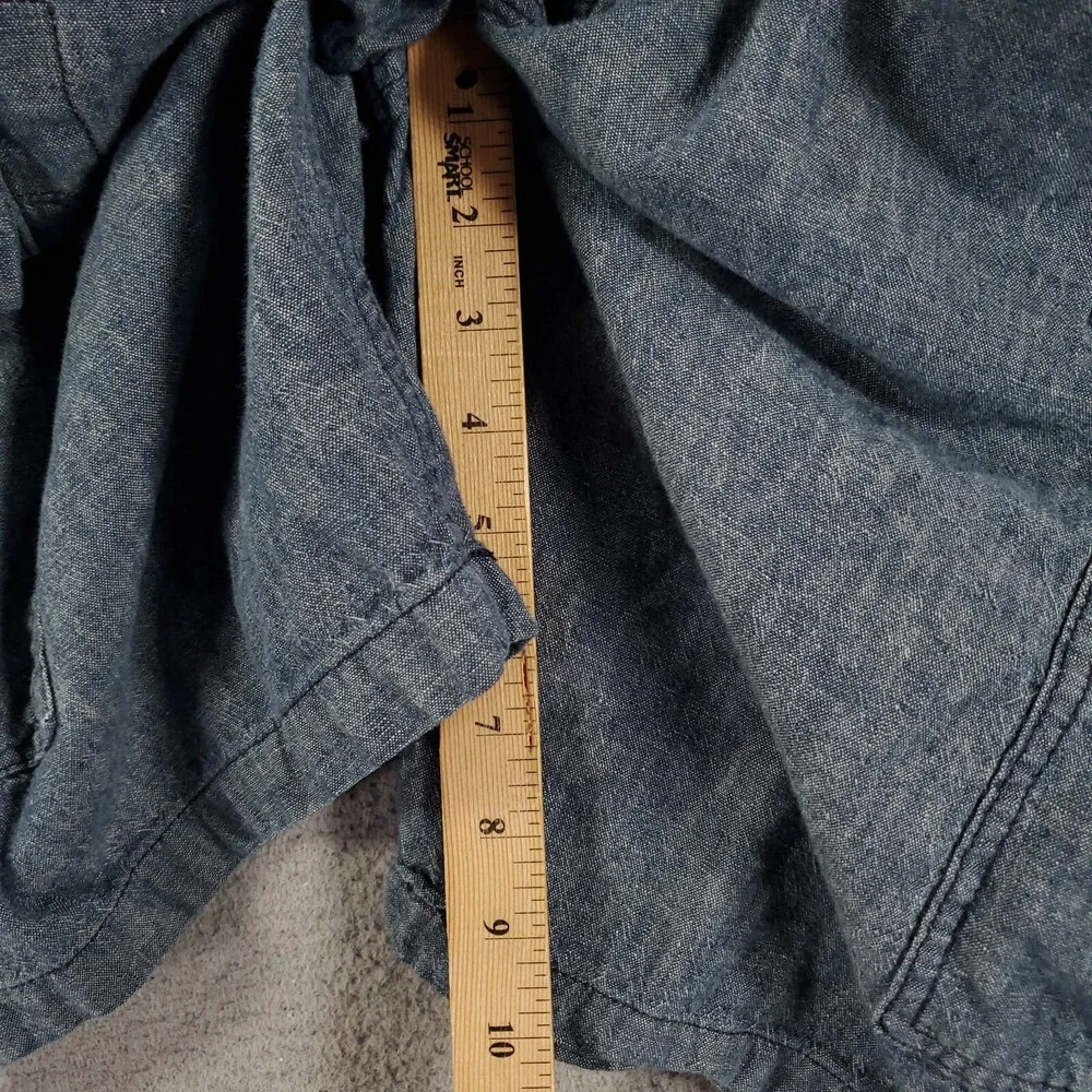 Levis Linen Cargo Shorts Mens Size 40 Blue Comfort Breathable